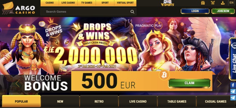 Живое казино ArgoCasino
